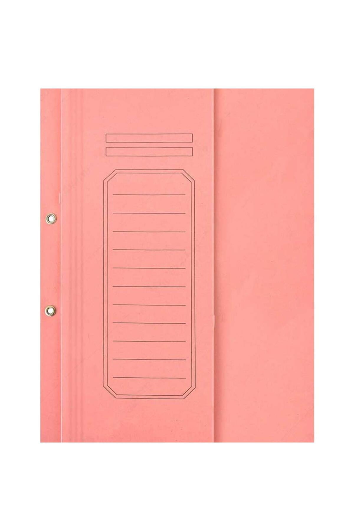 PEMBE TELLİ YARIM KAPAKLI LÜKS KARTON DOSYA