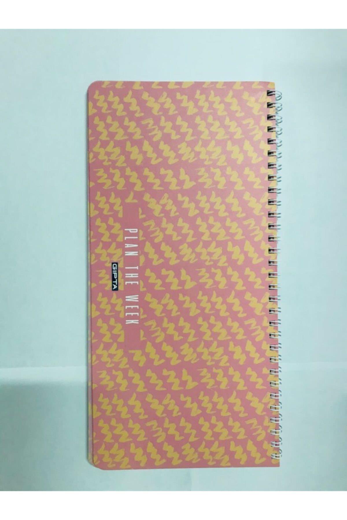 Plan The Week Spiralli Haftalık Planlayıcı Pembe