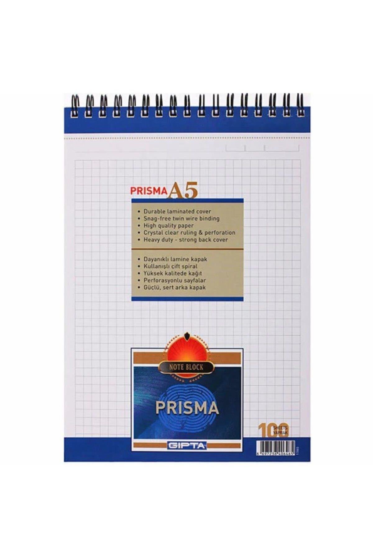 Prisma A5 Bloknot Çizgili 100 Yaprak 6lı