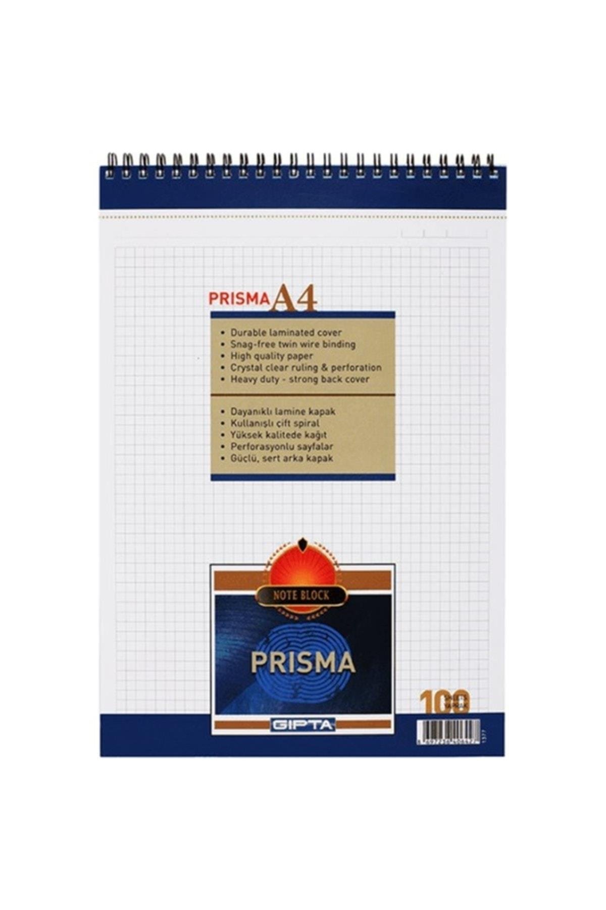 Prisma Bloknot Kareli A4 100 Yaprak