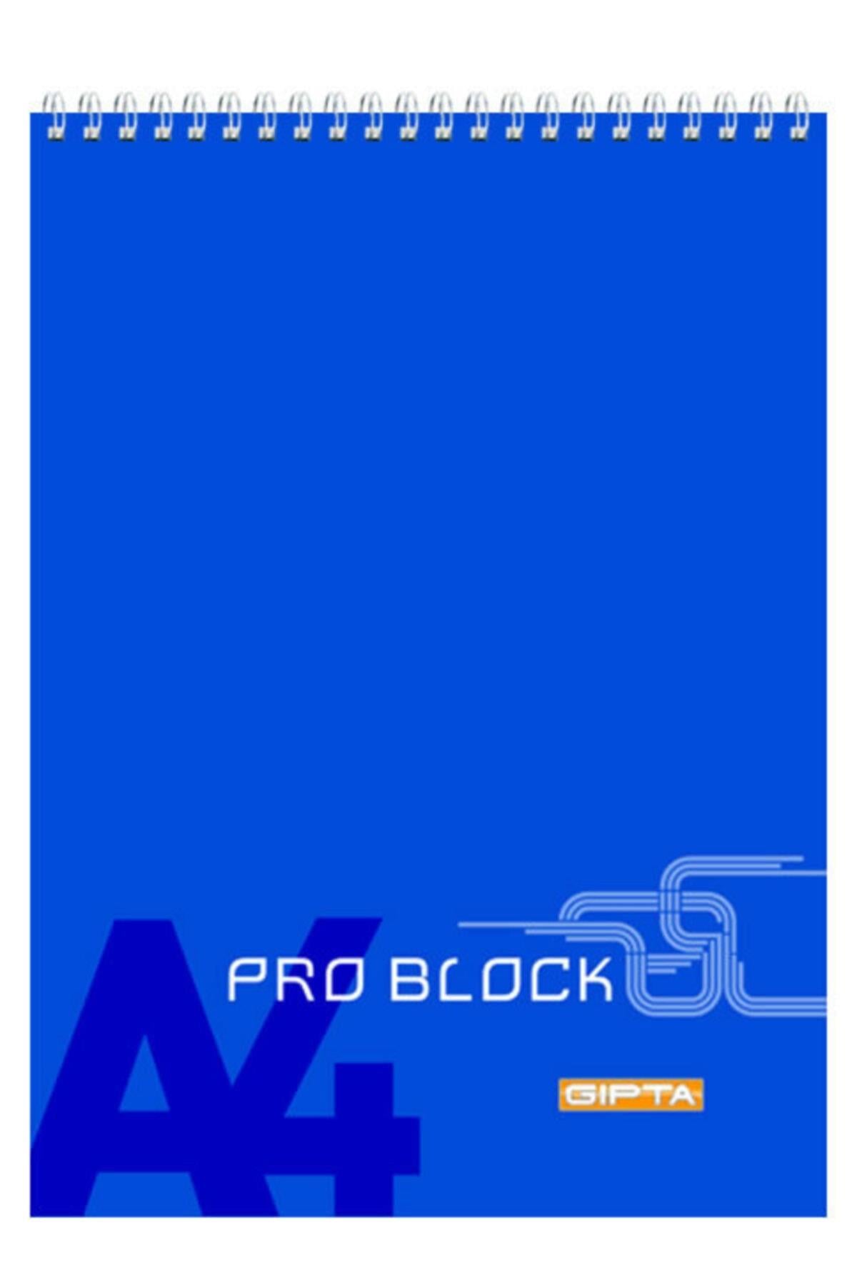 Pro Block A4 Spiralli Karton Kapak Bloknot (not Defteri) 40 Yaprak Çizgili (12 Li Paket) 1397