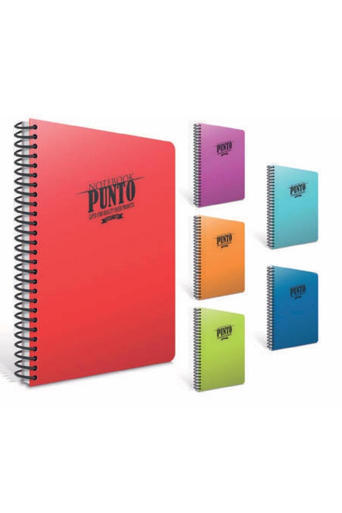 Punto Defter Spiralli Plastik Kapak A4 80 Yaprak Kareli