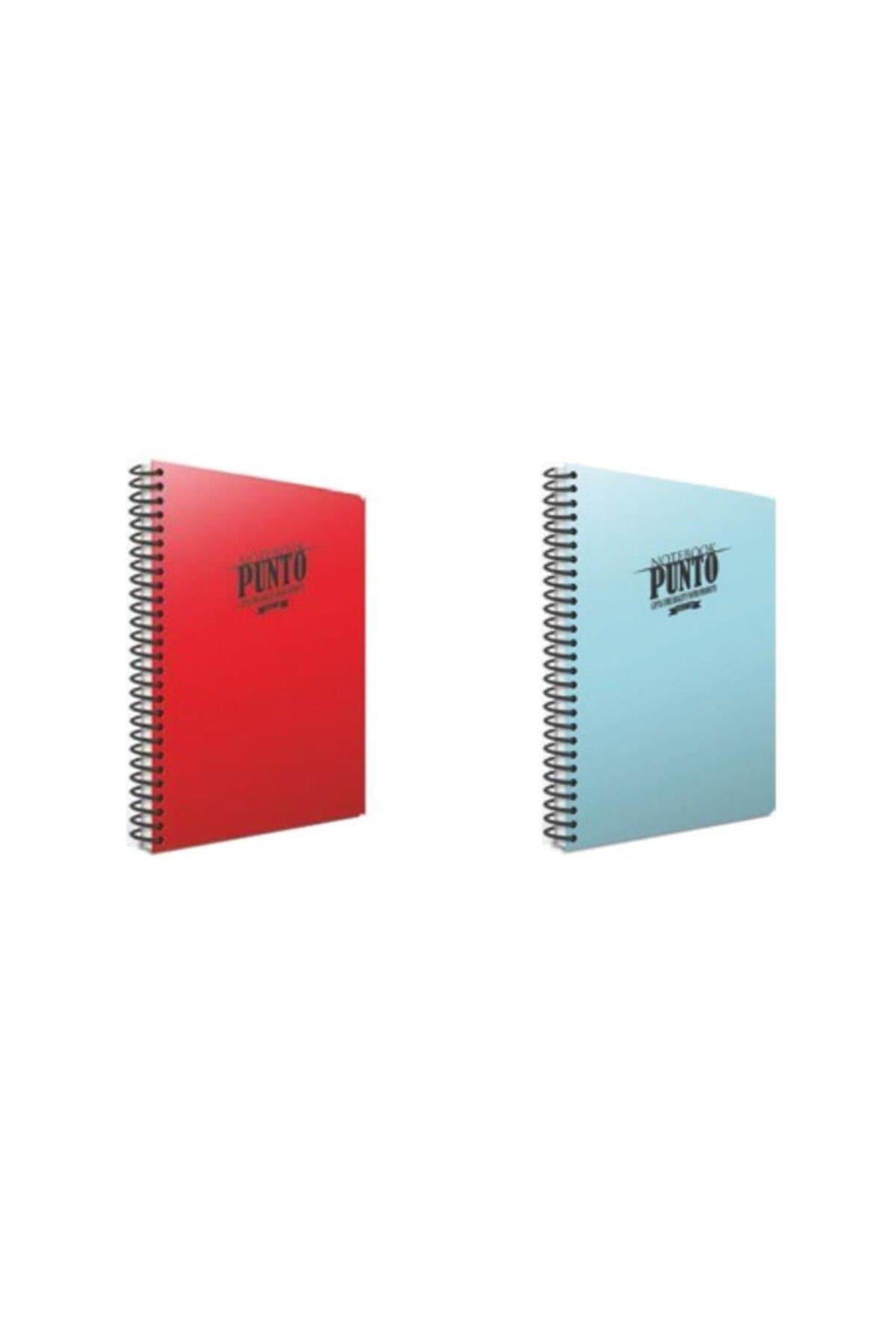Punto Spiralli A4 80 Yap Pp Kapak Defter Seti Kareli 2'li