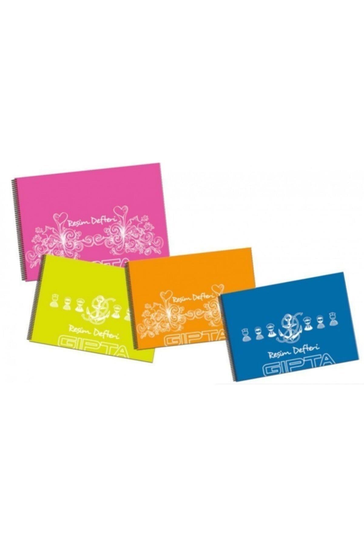 Resim Defteri Eco Plastik Spiralli 23x35 25 Yaprak Resim Defteri (1 Paket 12 Adet)