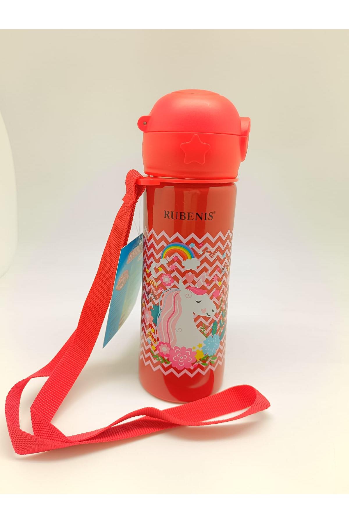 RUBENİS UNİCORN FİGÜRLÜ ÇELİK MATARA KIRMIZI 500 ML (RCM-01)