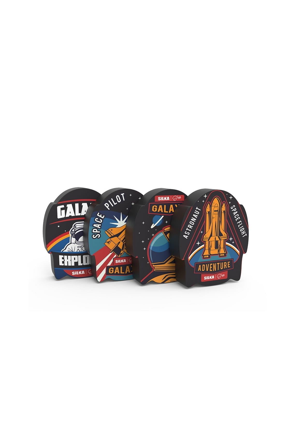 Silka Galaxy Şekilli Silgi (art-55) 4 Lü Paket