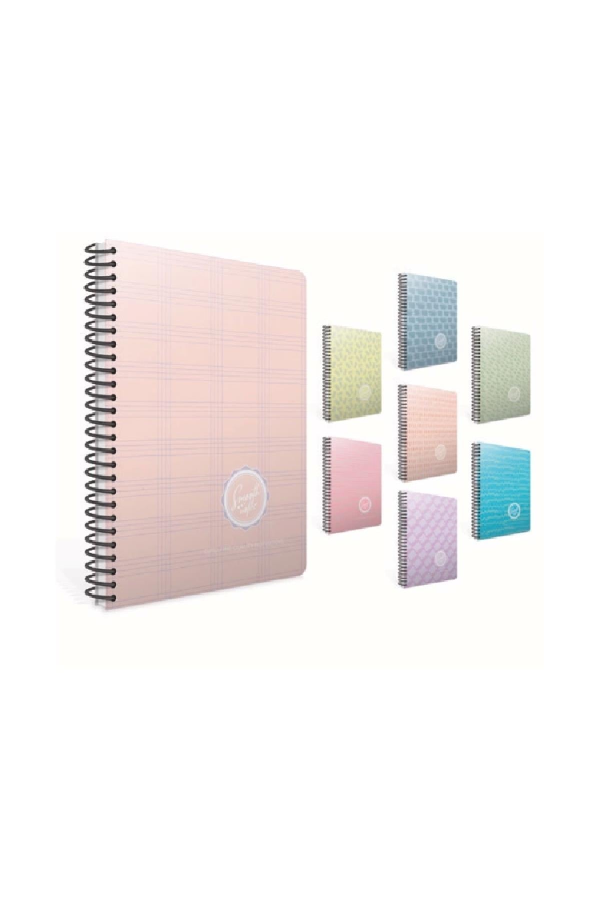 Smooth Spiralli Karton Kapak 19x26 80yp. Çizgisiz Defter