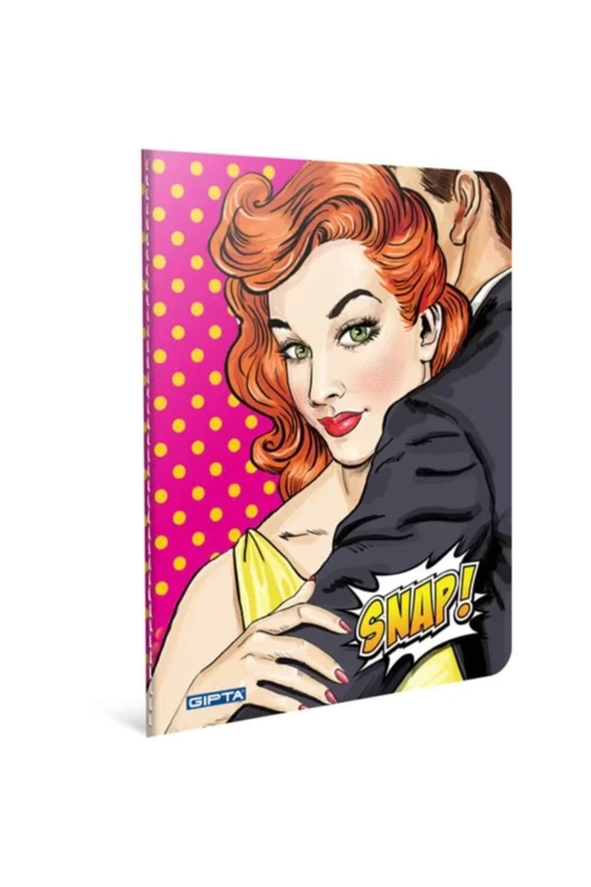 Snap Karton Kapak Defter A4 Kareli 60 Yaprak (2702)
