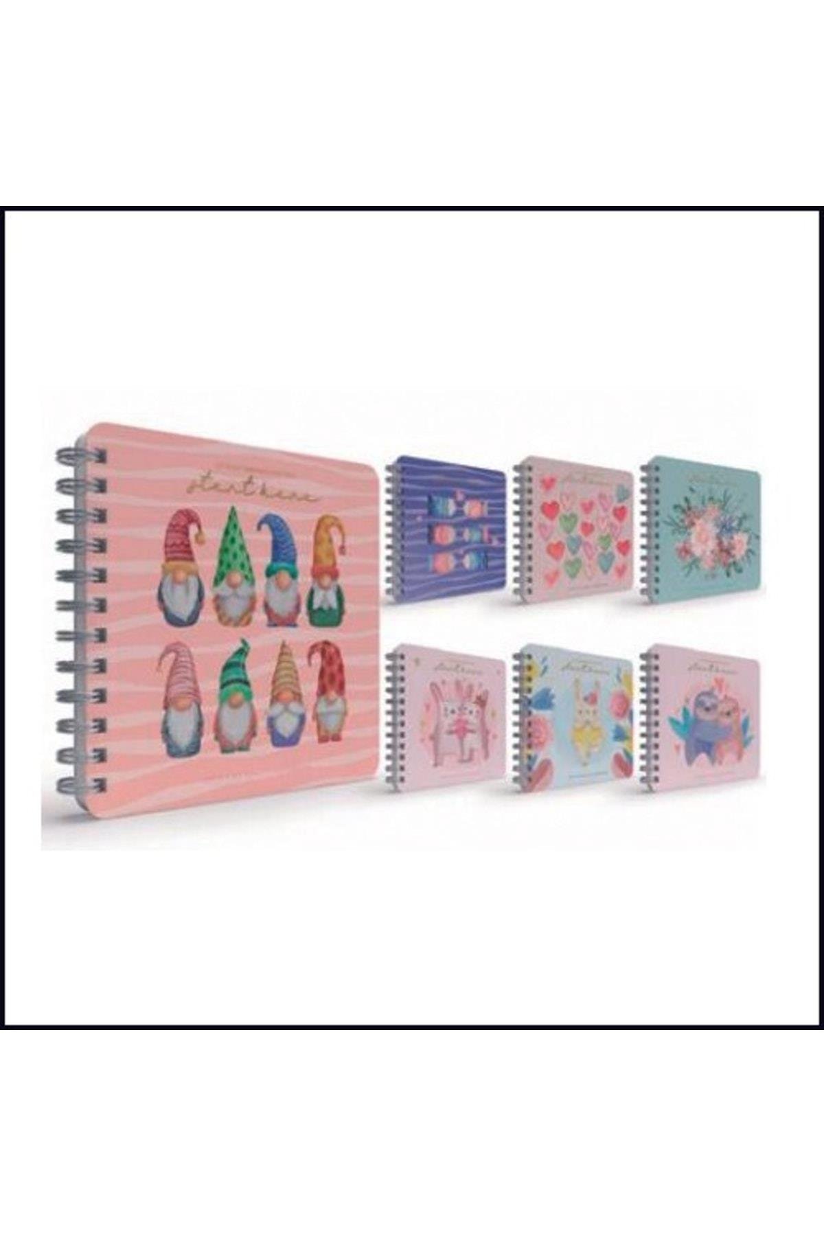 Start Spiralli Sert Kapak Not Defteri 16x16cm 100 Yaprak Noktalı 3-5925000-2011 (karışık Renk