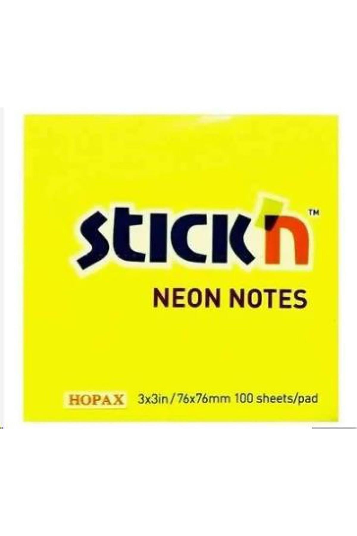 Stıck 76*76 Notes Neon Lemon 100yp 187647