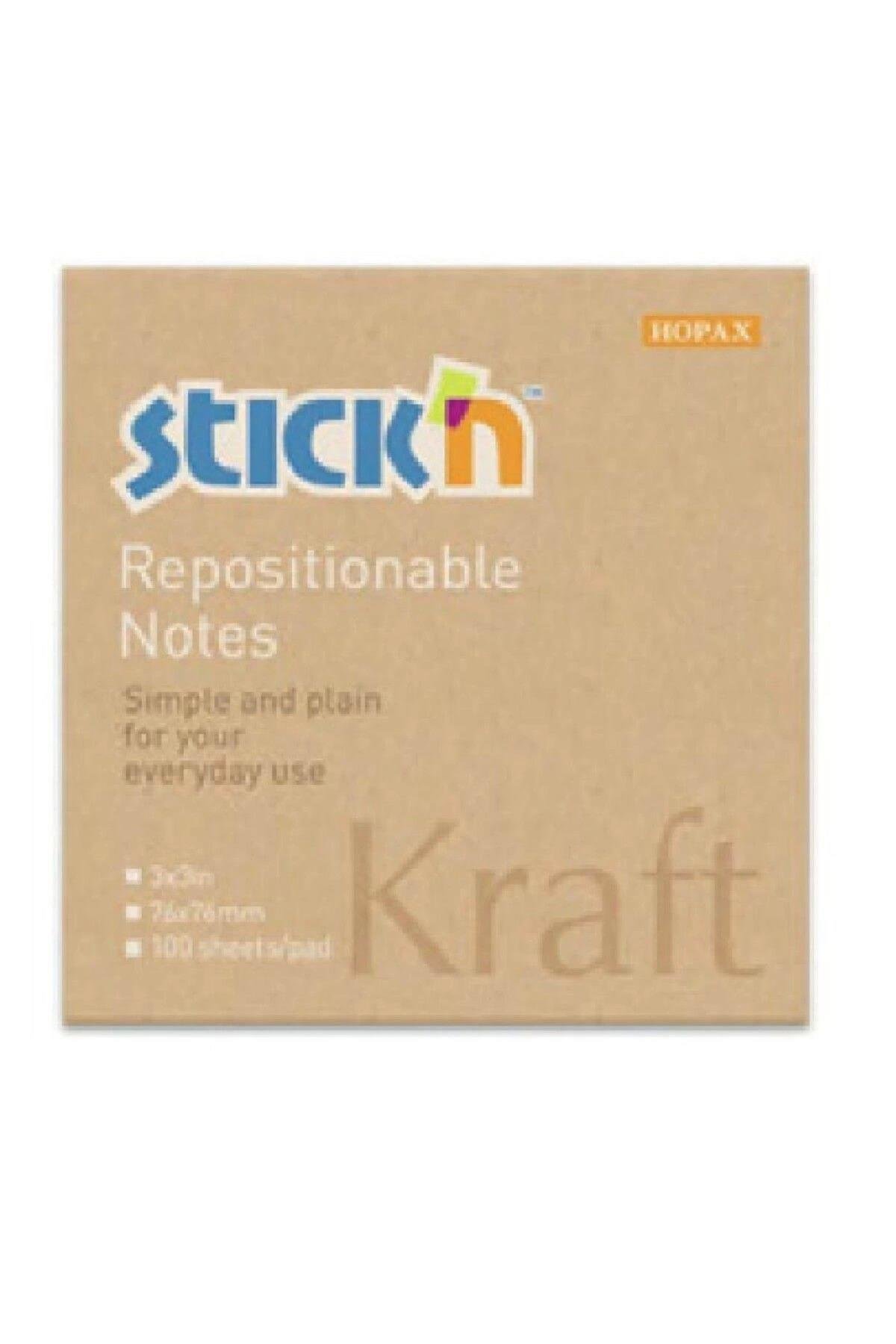 Stickn 76x76 Kraft Notes 100 Yp