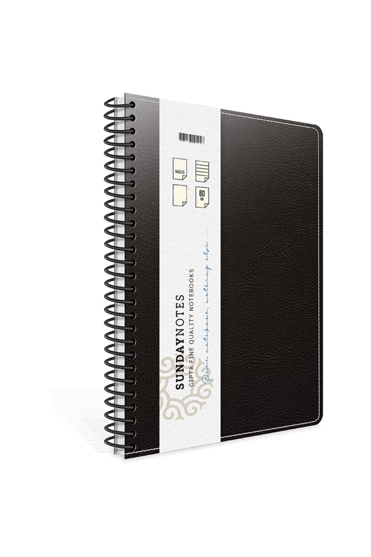 Sunday Notes Iplik Dikişli Deri Kapaklı Defter A4 140yp. Ka
