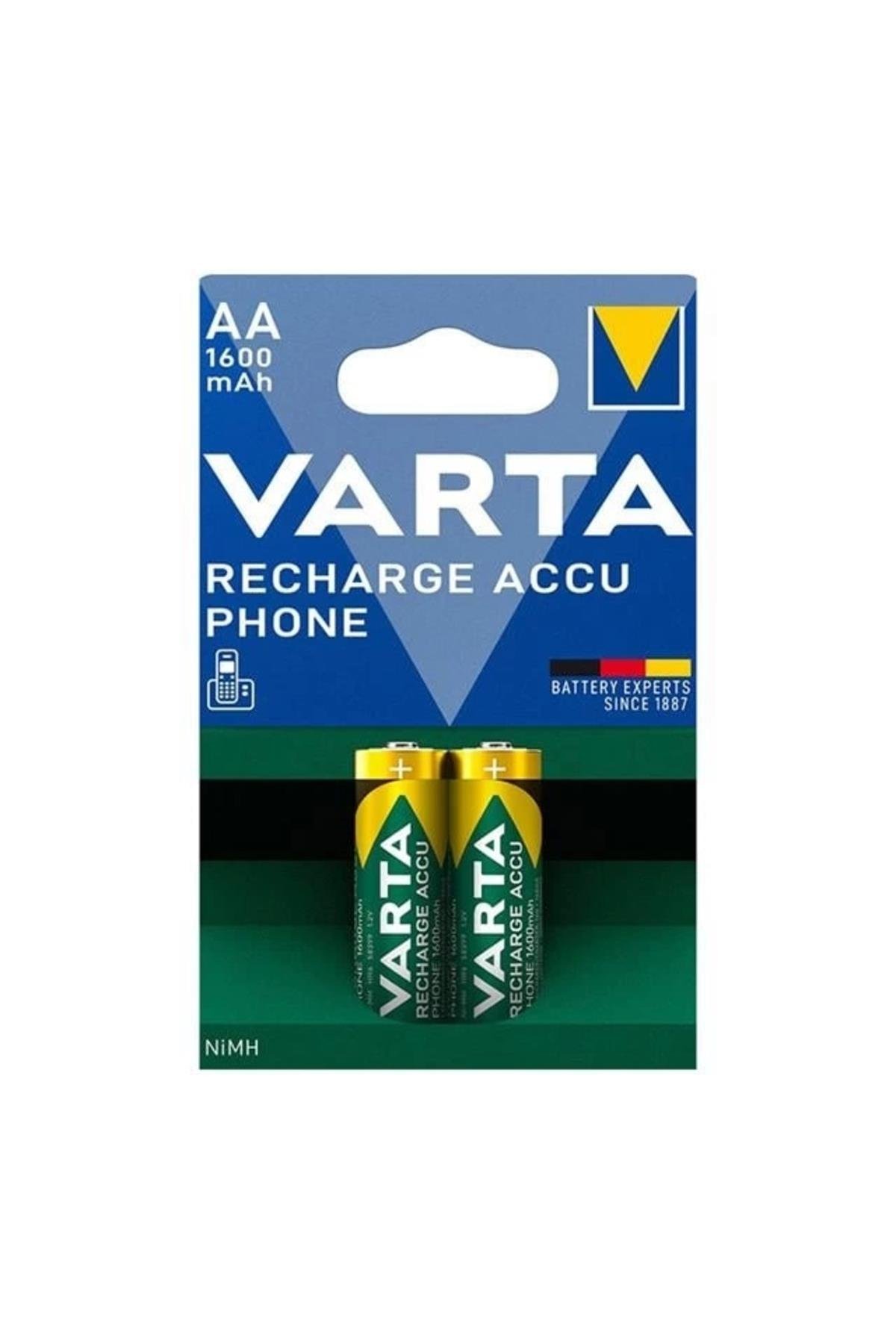 T399 1.2V 1600 mAh Şarjlı AA Kalem Pil (2'li Paket)