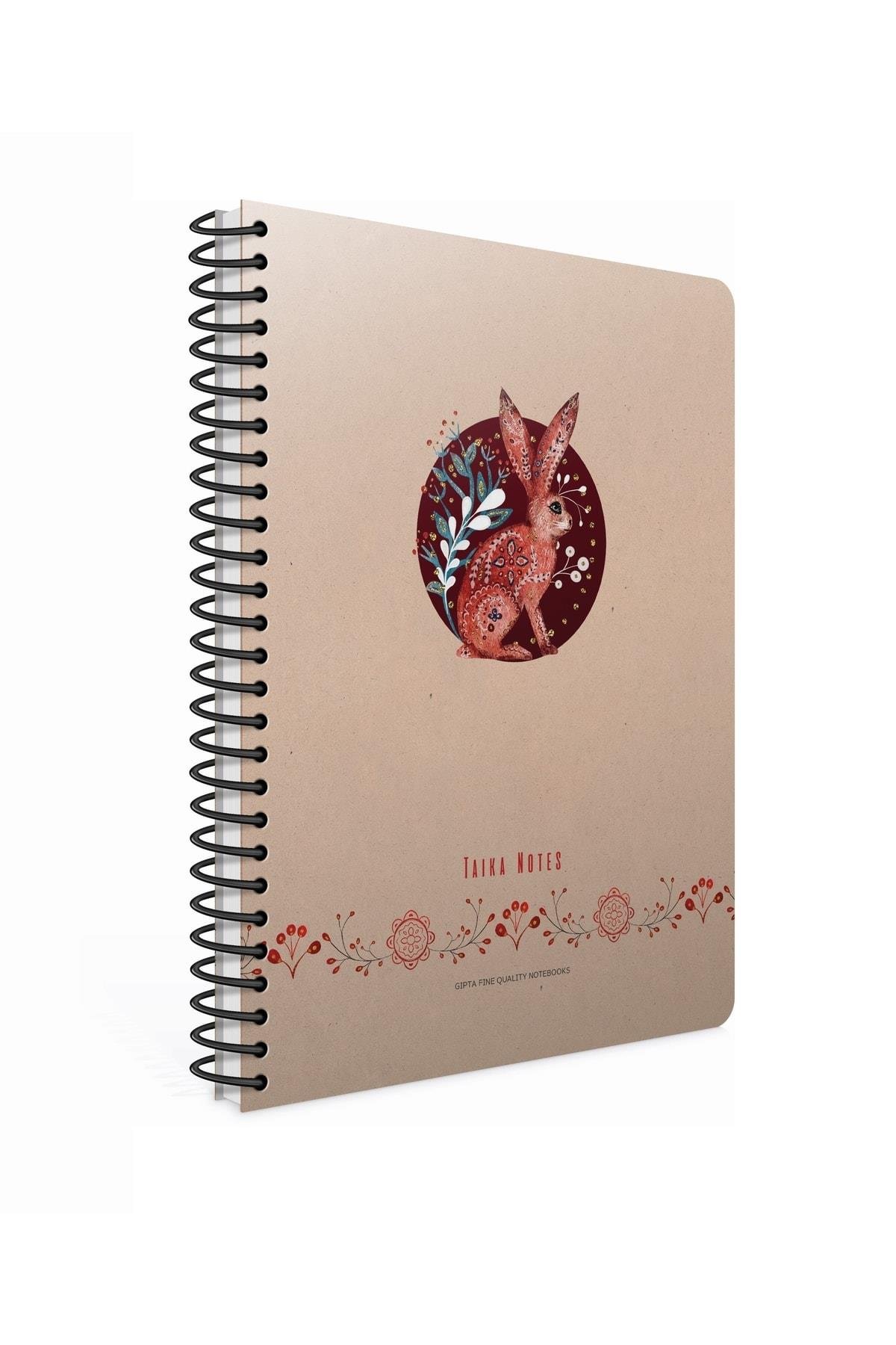 Taika Notes Spiralli Sert Kapak Defter 17x24 120 Yaprak Kareli