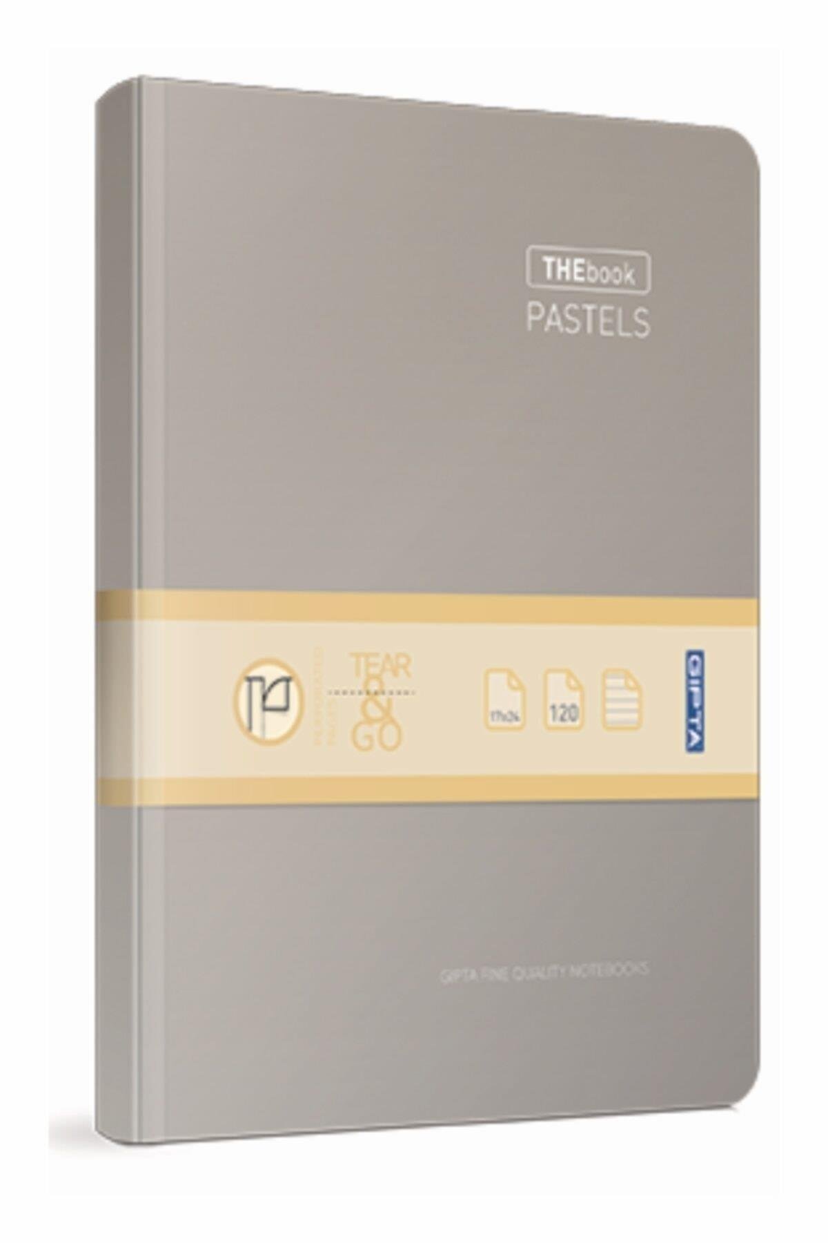 Thebook Pastels 14x20 120 Yaprak Kareli Iplik Dikişli Sıvama Sert Kapak Defter
