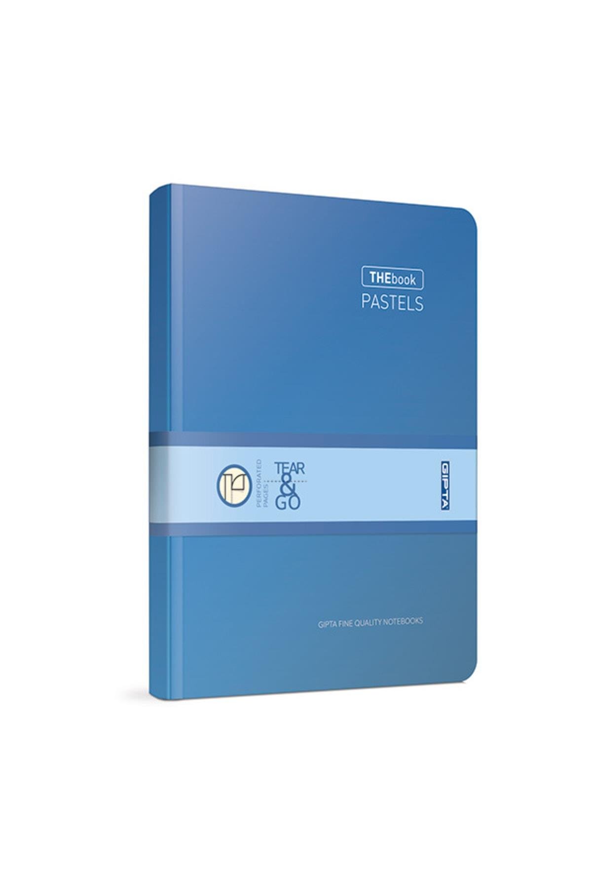 Thebook Pastels Ip Dikişli Sert Kapak 14x20 120 Yaprak Kareli Defter Lacivert