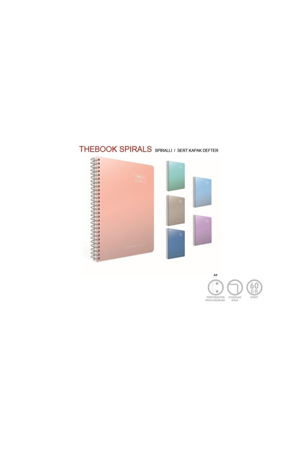 Thebook Spiralli Sert Kapak Defter A4 200 Yaprak Kareli