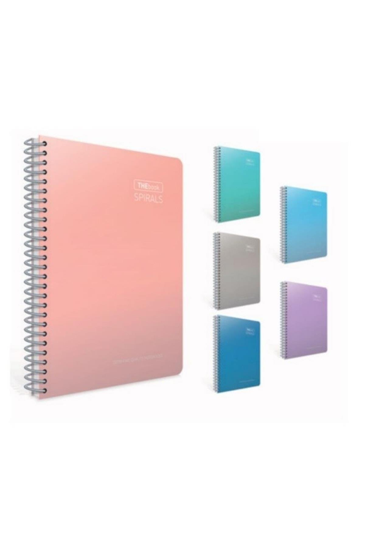 Thebook Spırals Sp.sert Kapak Defter 17x24 140 Yp Kareli (adet Fiyatı, Karışık Renk) 5519
