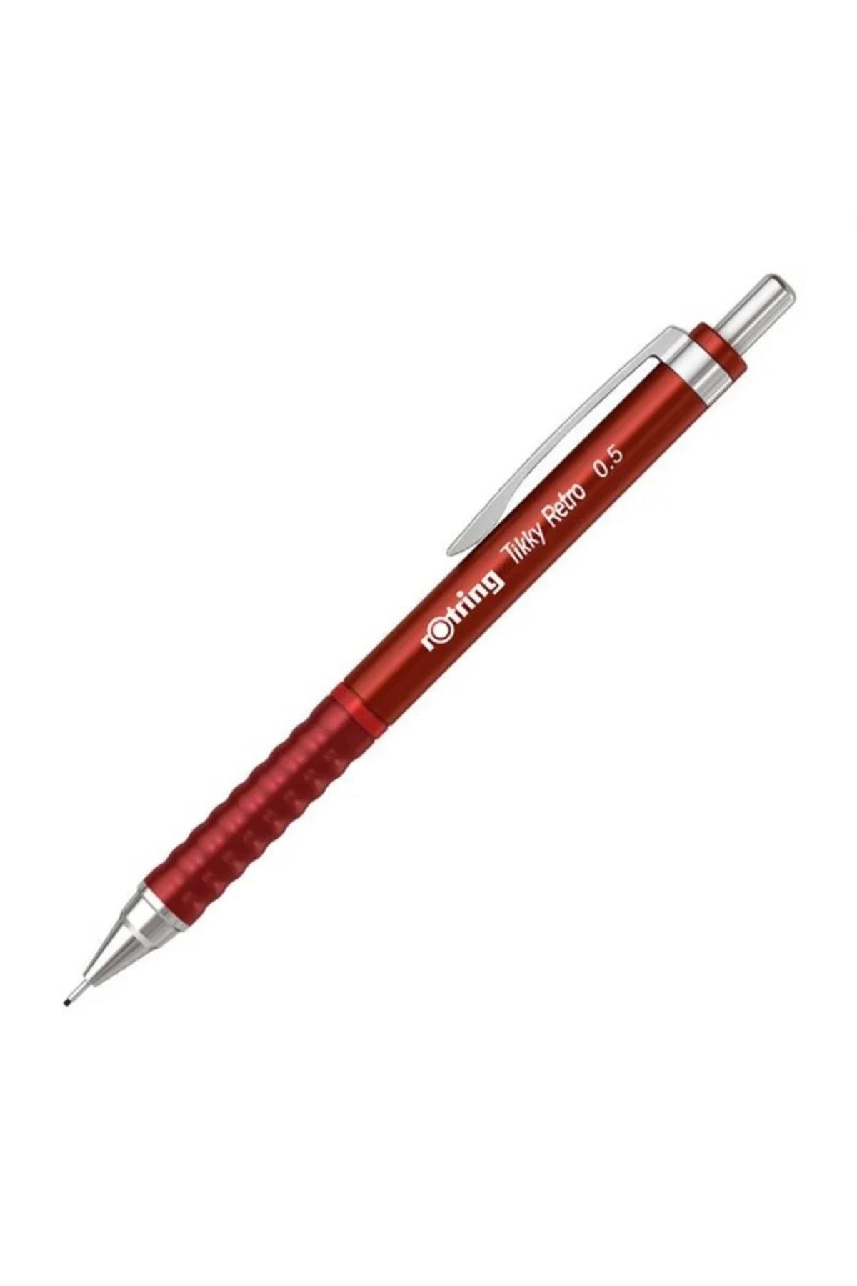 Tikky Retro 0.5mm Mekanik Kurşun Kalem Metalik Kırmızı / 2202568