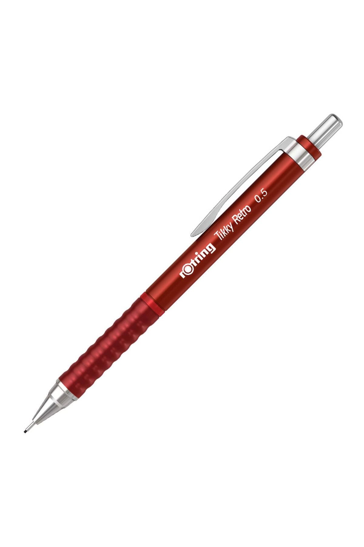 Tikky Retro 0.5 Silgi Hediyeli Kırmızı Ro-Rk05-Kırmızı