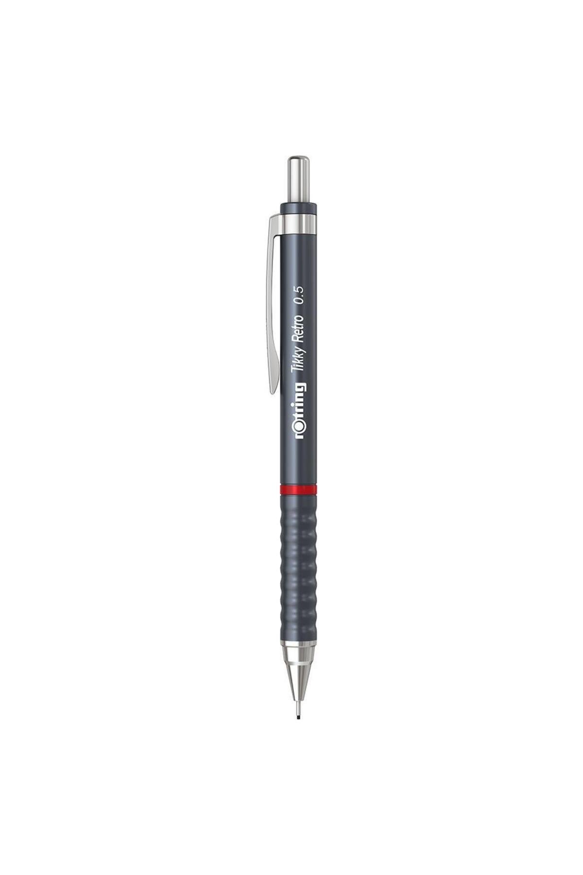 Tikky Retro Versatil Kalem 0.5 mm - Metalik Gri