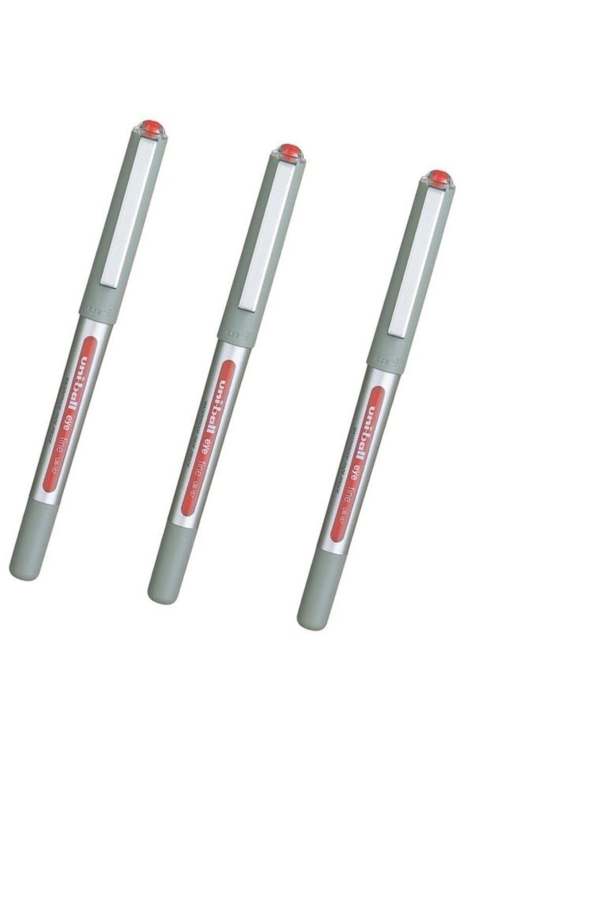 Ub-157 Eye Fine 0.7 Roller Kalem Kırmızı X 3 Paket