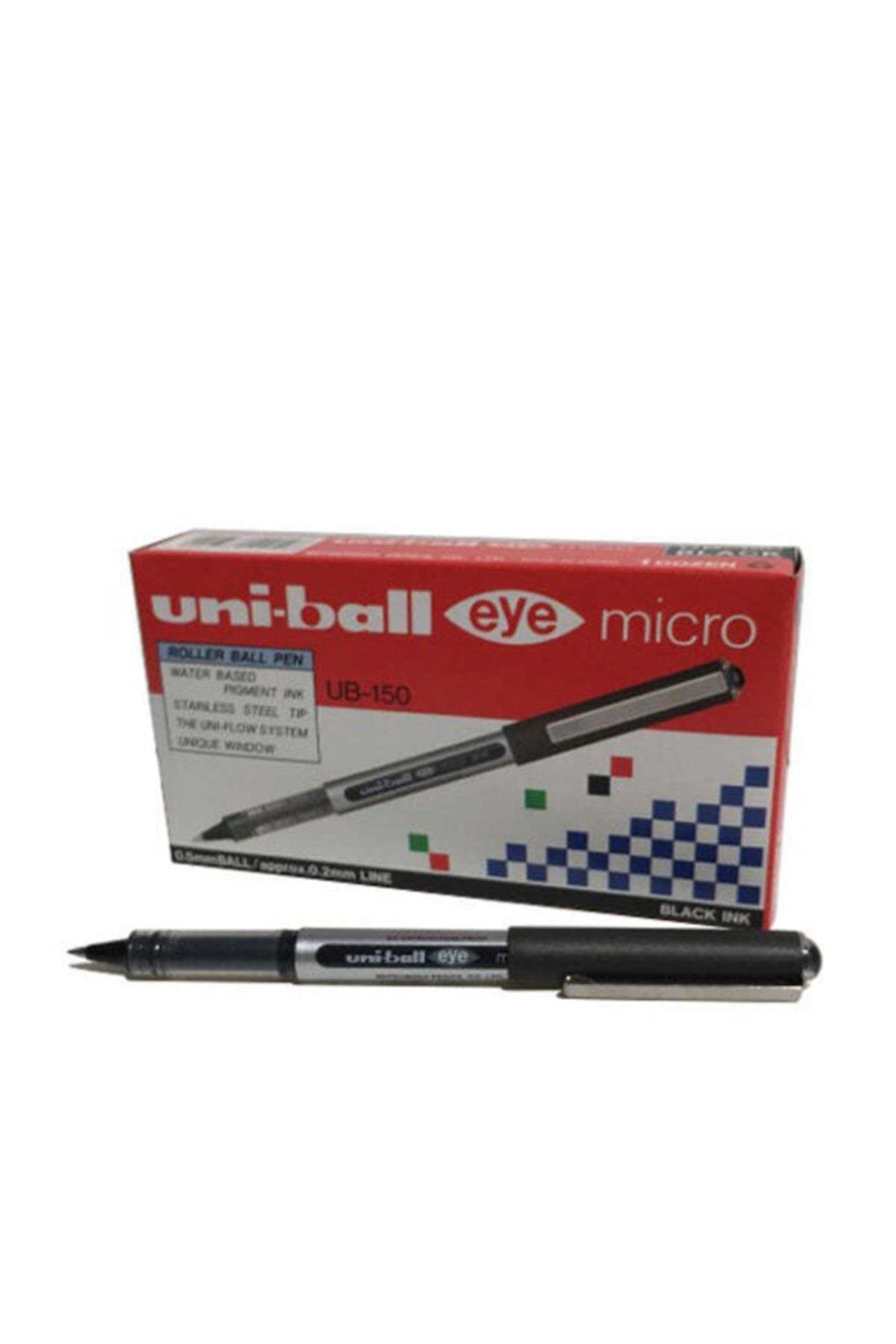 Uni - Ball 0.5mm Siyah Tükenmez Kalem Roller Ball 12'li
