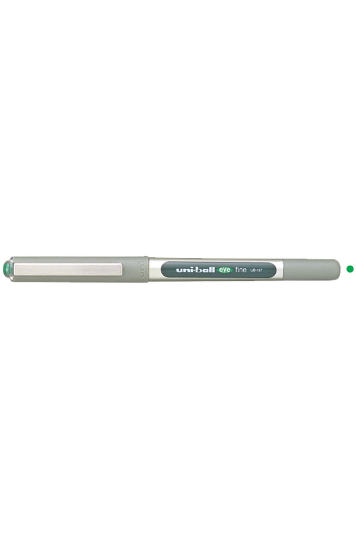 Uni-ball Roller Kalem ( 12 Adet) Eye Fine Bilye Uç 0.7 Mm Yeşil Ub-157 )