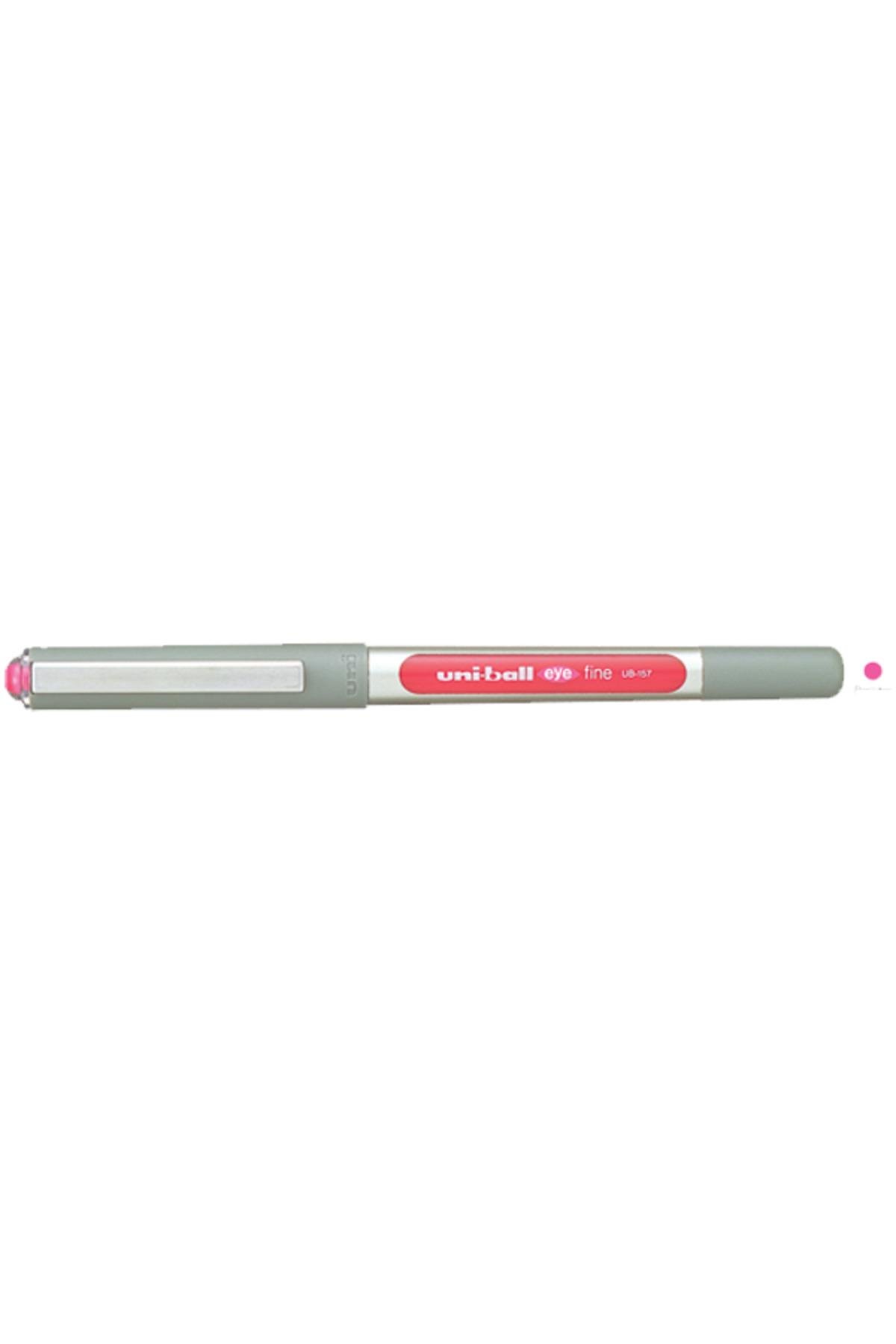 Uni-ball Roller Kalem ( 12 Adet) Eye Fine Bilye Uç 0.7 Mm Pembe Ub-157