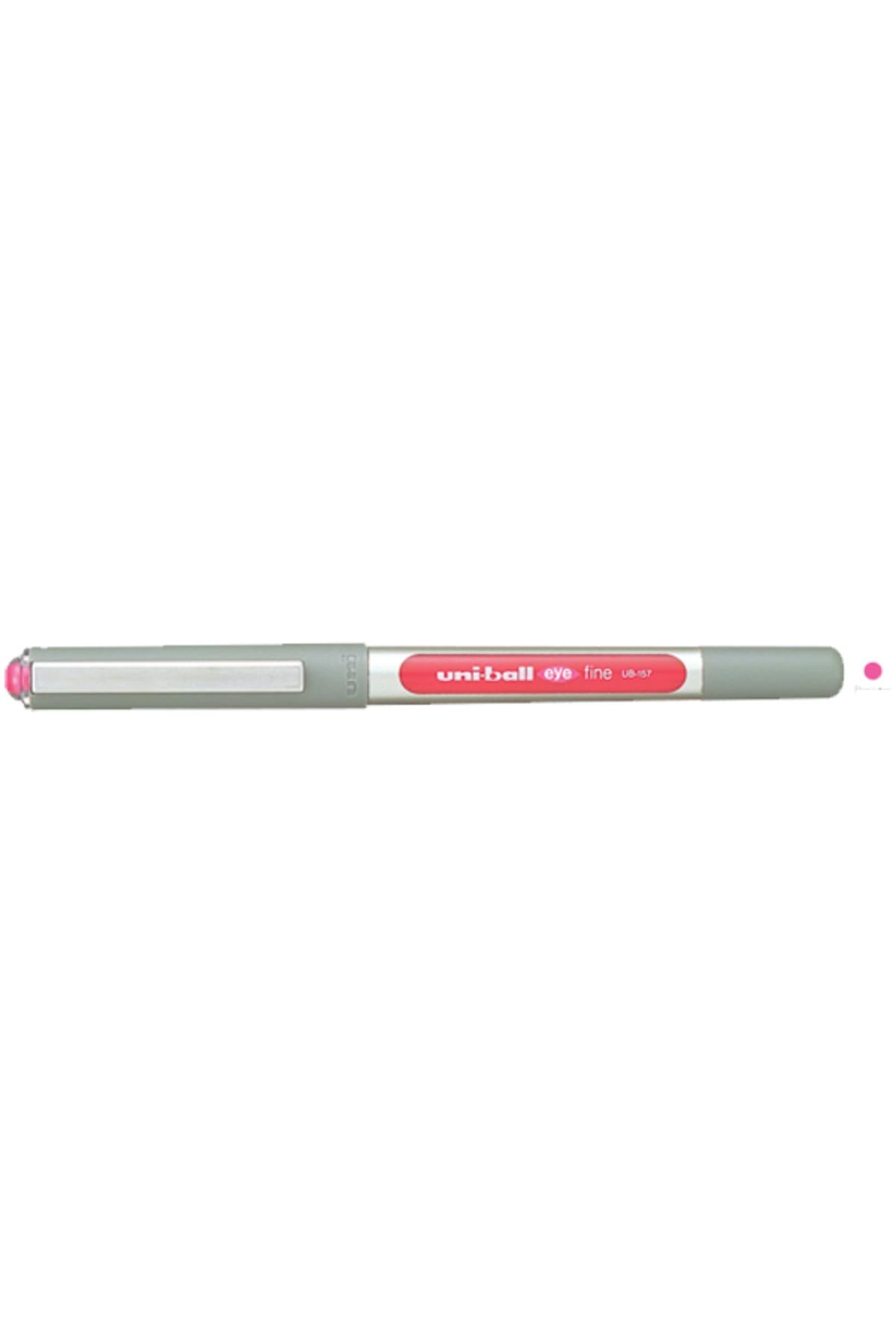Uni-ball Roller Kalem ( 12 Adet) Eye Fine Bilye Uç 0.7 Mm Pembe Ub-157