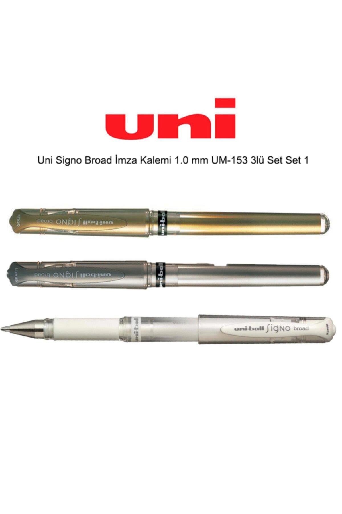 Uni Signo Broad Imza Kalemi 1.0 Mm Um-153 3lü Set Set 1