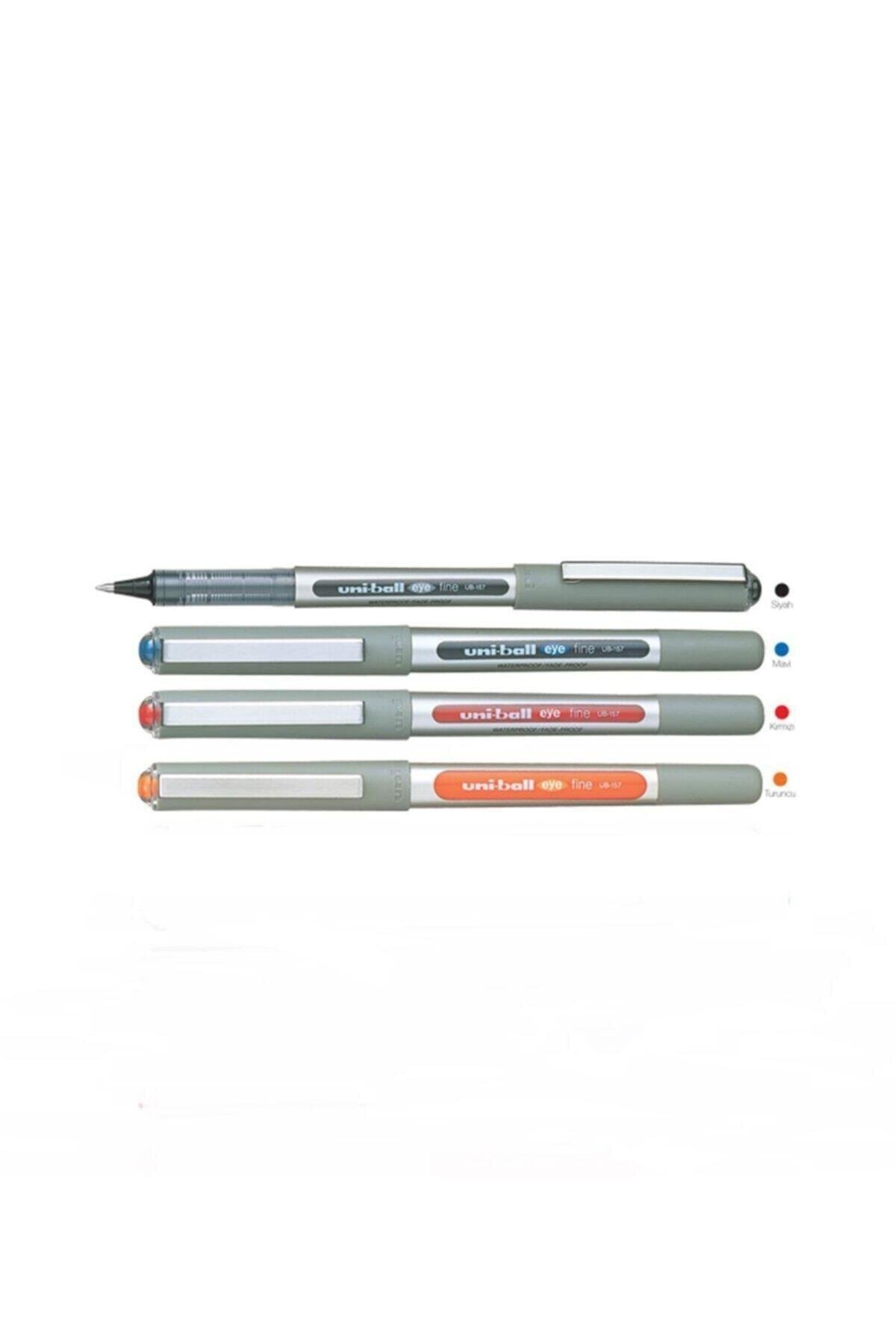 Uniball 0.7mm Pilot Kalem 4'lü Set (siyah-kırmızı-mavi-turuncu)