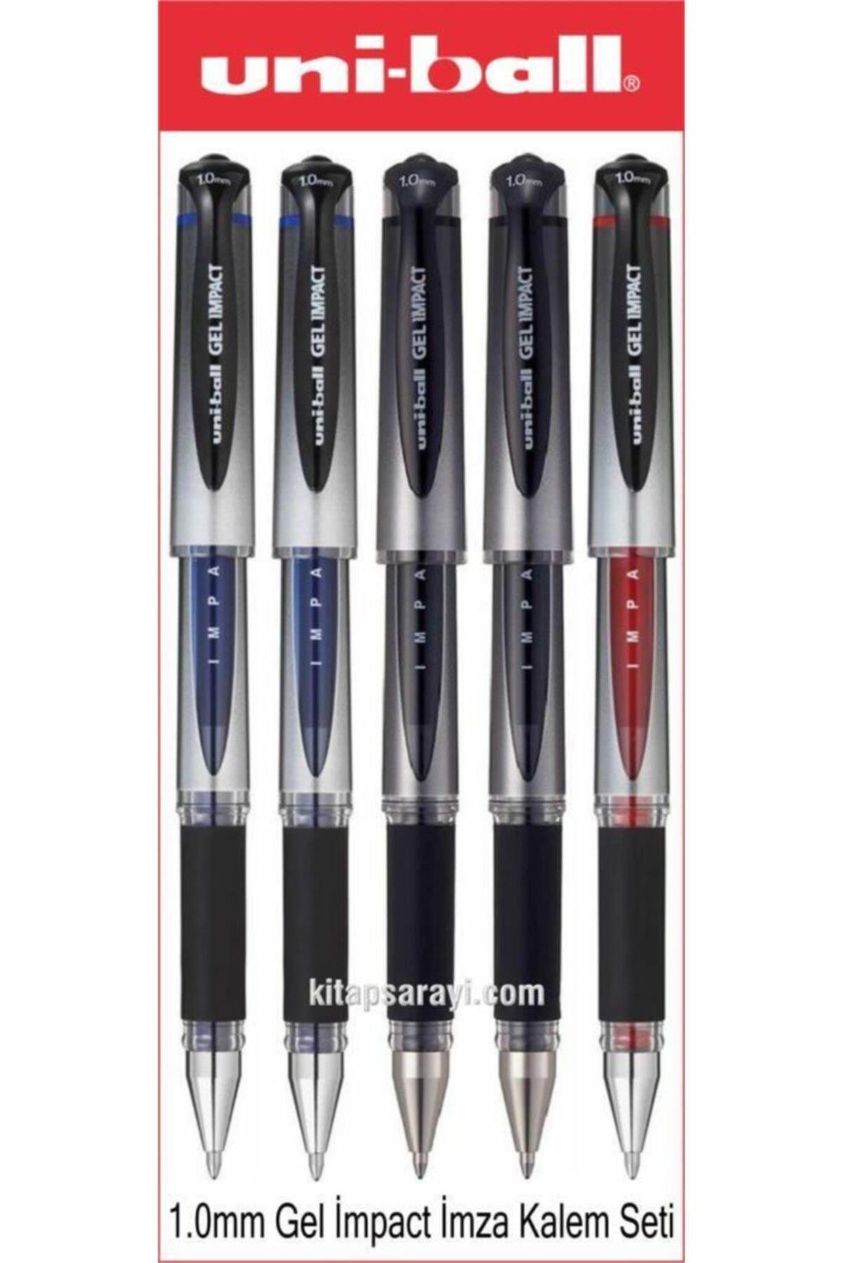 Uniball Jel Impact 1.0 Mm Imza Kalemi Seti 5 Adet Um-153s