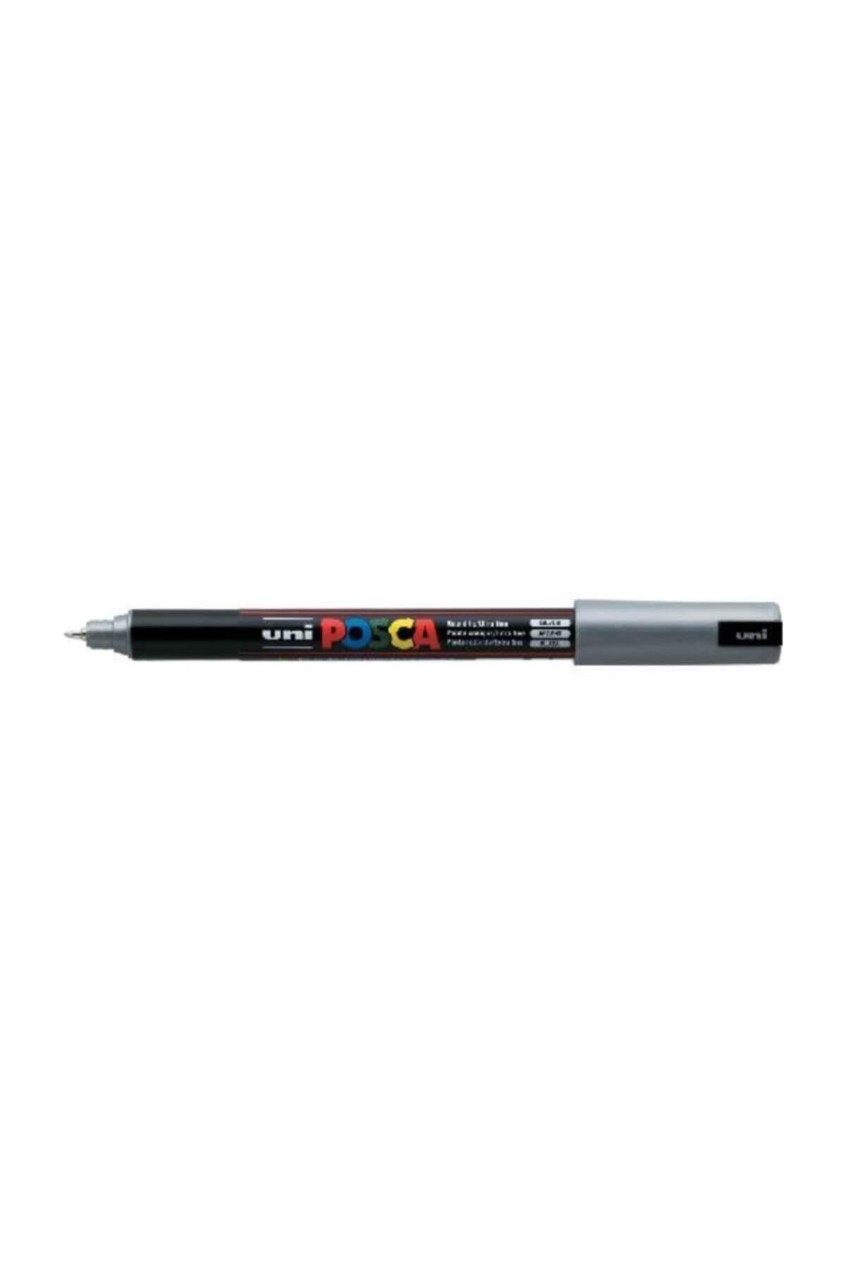 Uniball Posca 0.7mm Fine Poster Markörü Silver (26) / PC1MR