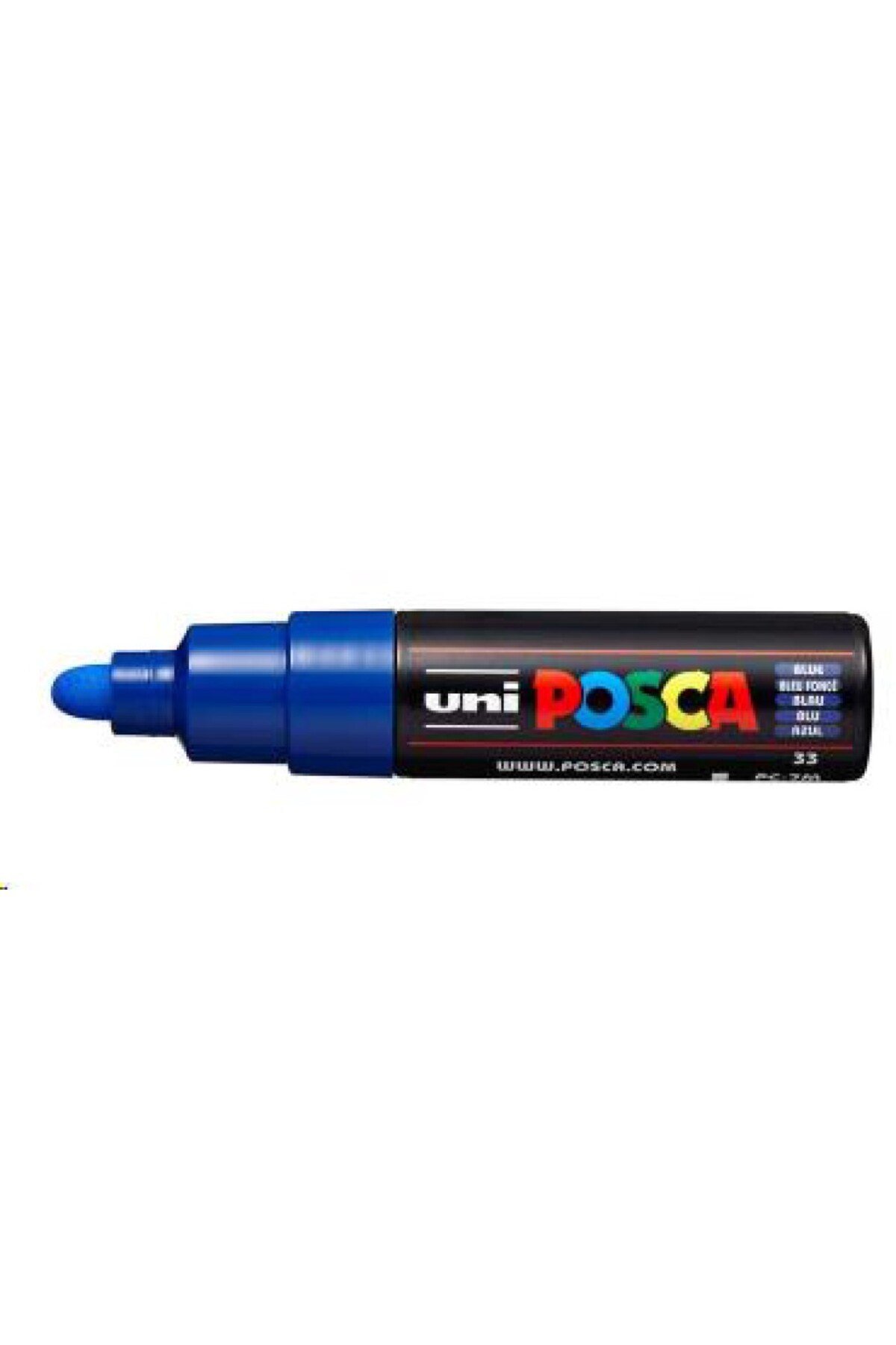Uniball Posca Mavi 4.5-5.5 Mermi Uçlu Su Bazlı Poster Markörü Pc-7m