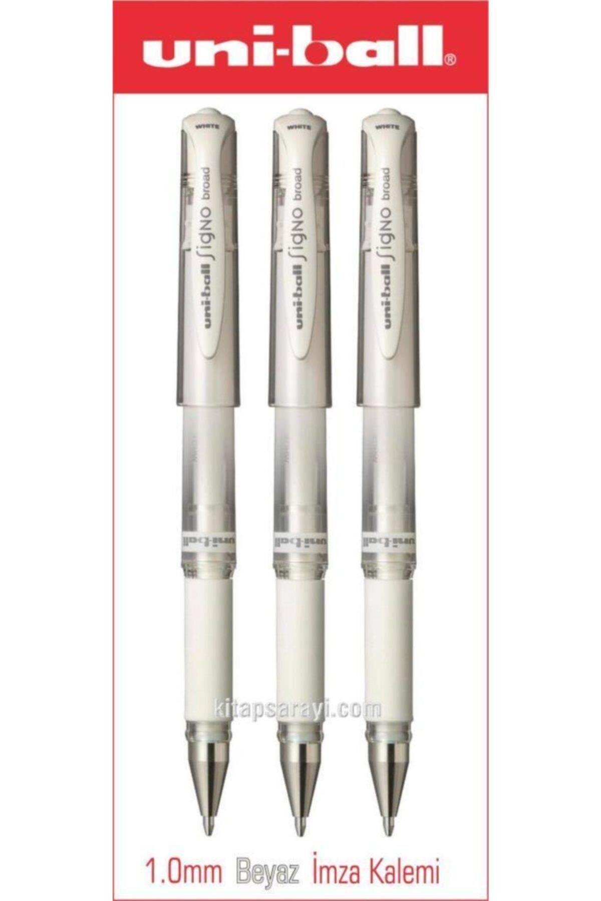 Uniball Signo Broad 1.0 Mm Beyaz Davetiye Kalemi 3 Adet