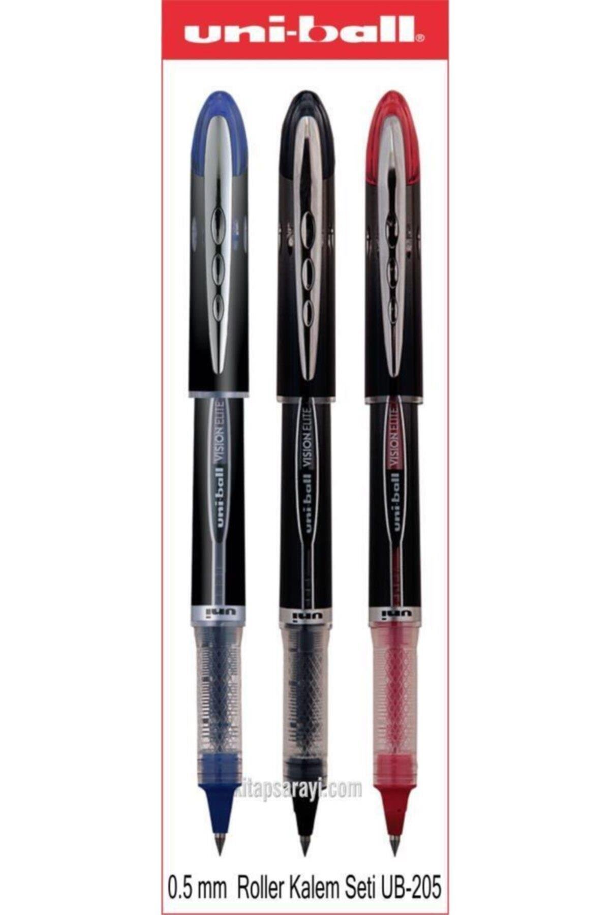 Uniball Vision Elite 0.5 Mm Roller Kalem Seti 3 Adet Ub-205