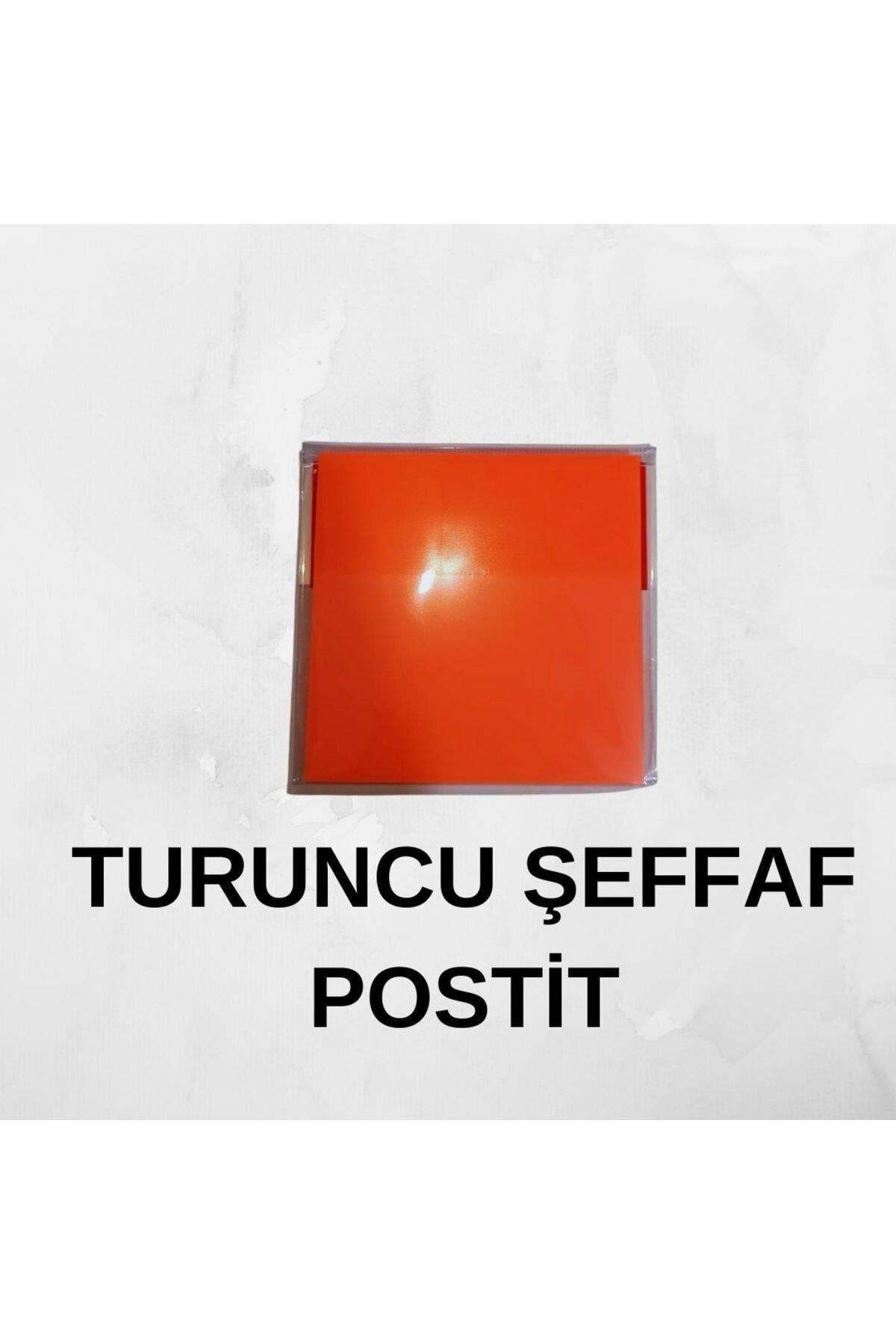 Yapışkanlı Not Kağıdı 76x76 Mm 50 Şeffaf Turuncu 50 Yp Rps-153