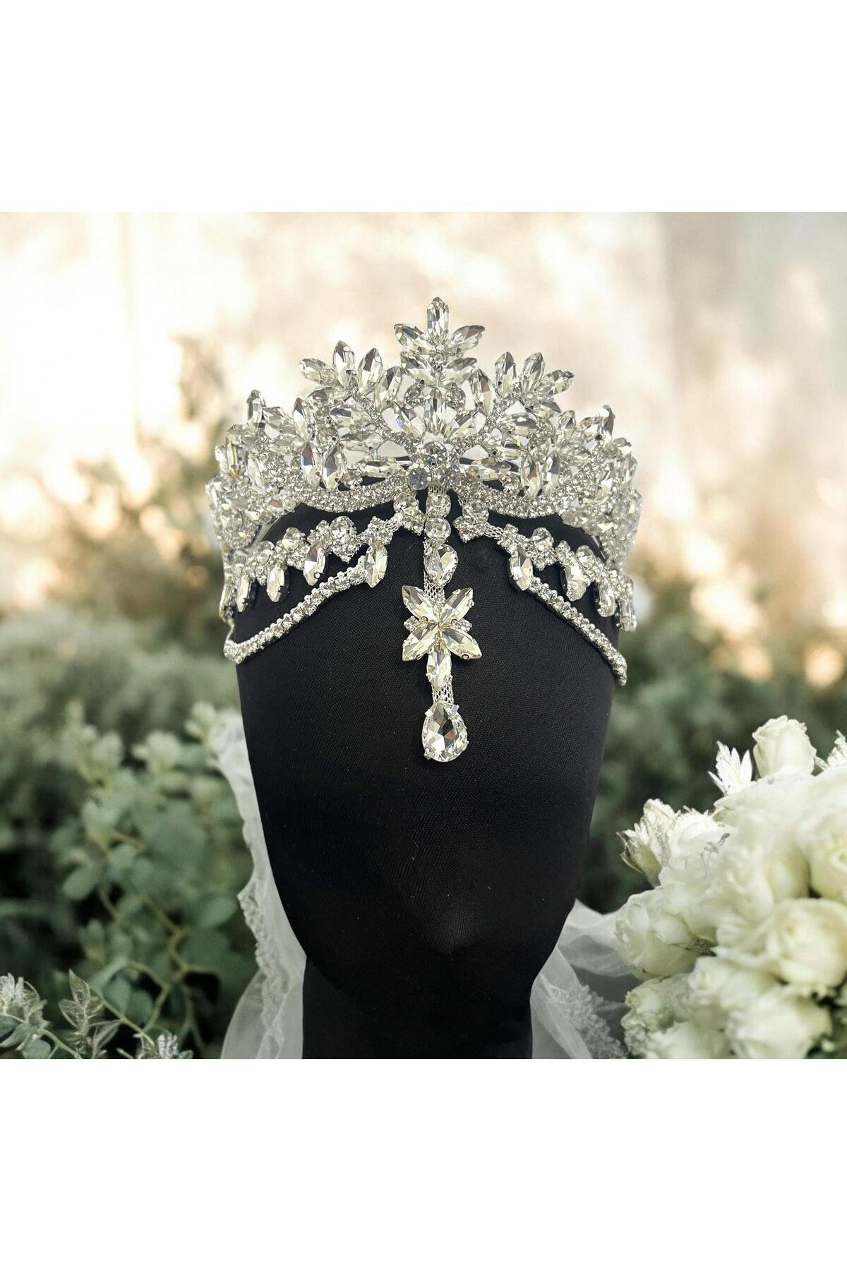 alınlıklı Gelin,Kına,Nişan,Söz,After,Bride,Party Taç