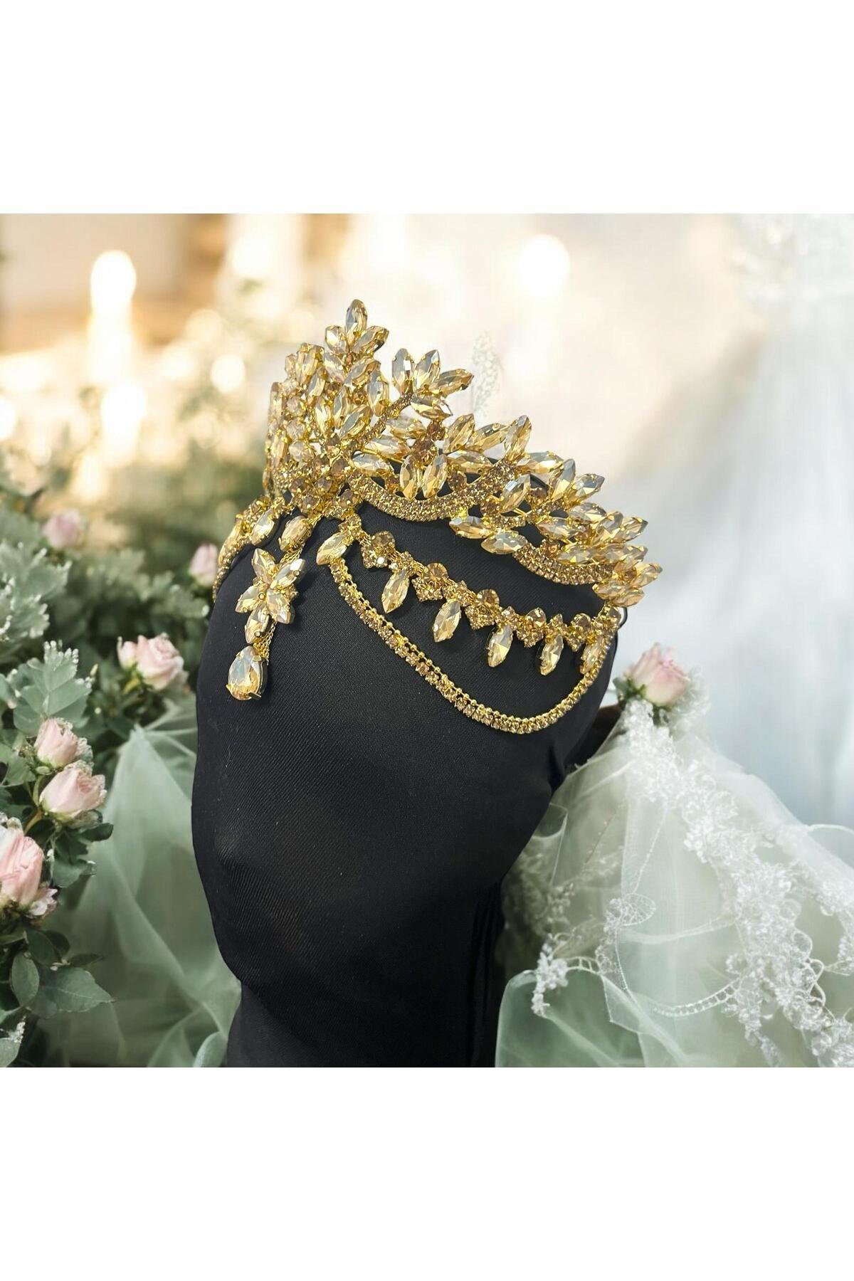 alınlıklı Gelin,Kına,Nişan,Söz,After,Bride,Party Taç