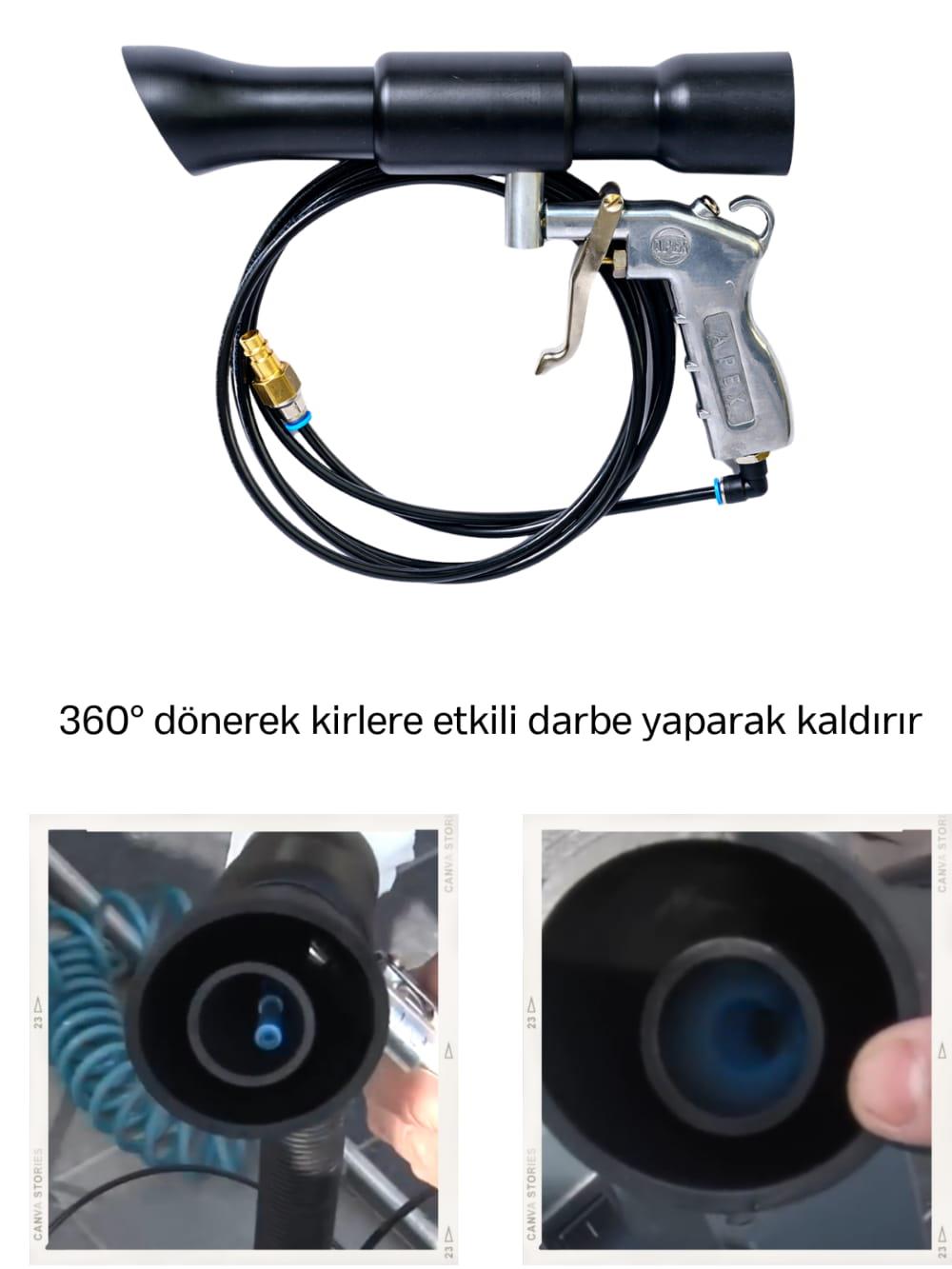 Profesyonel oto vakumlu tornador tabanca