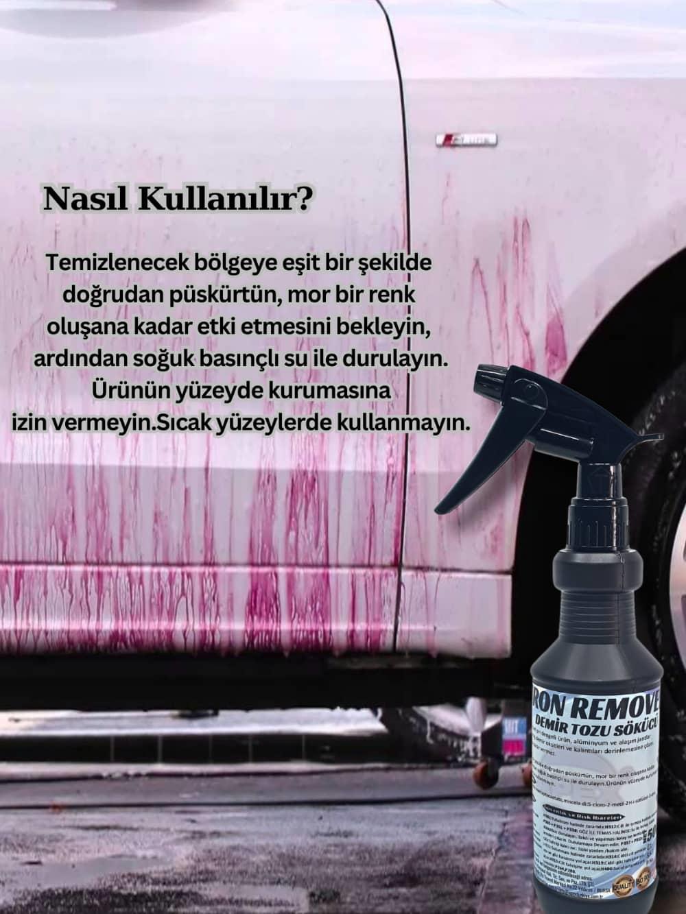 Oto jant demir tozu sökücü temizleyici