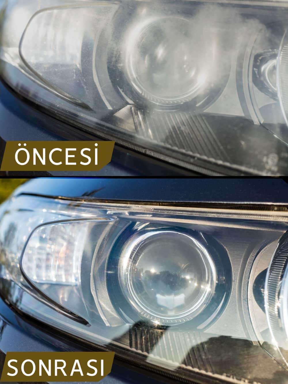 Buharlı Far Temizleme ve Parlatma Sıvısı