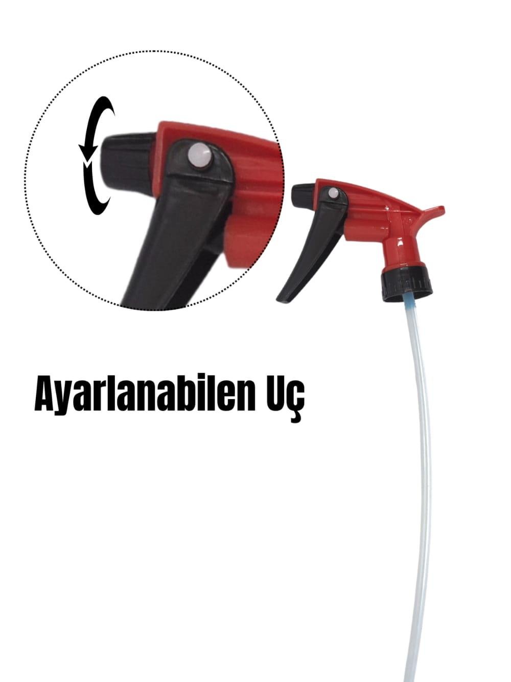 Plastik sprey fısfıs başlık kırmızı