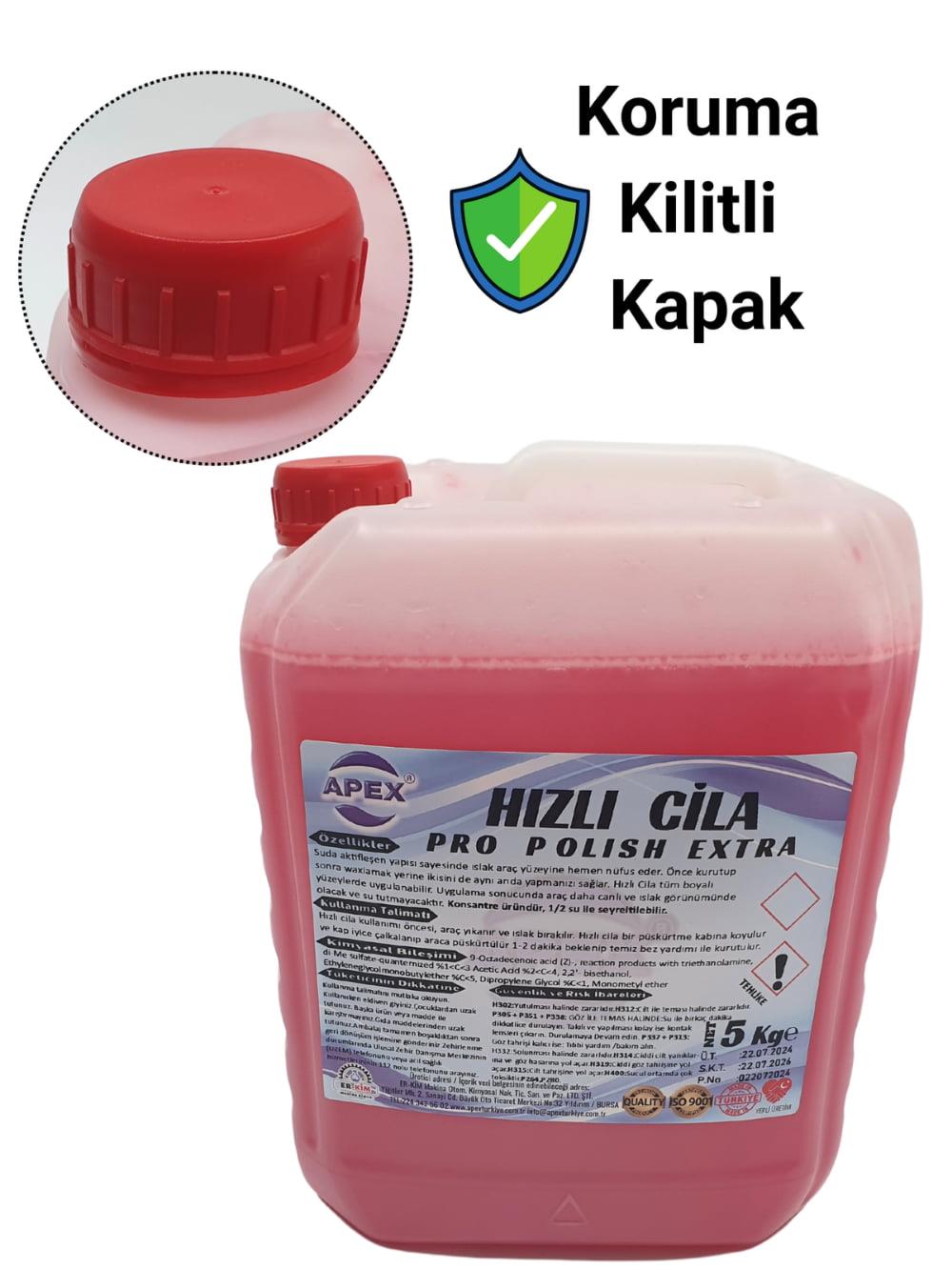 Profesyonel oto hızlı cila 5 lt