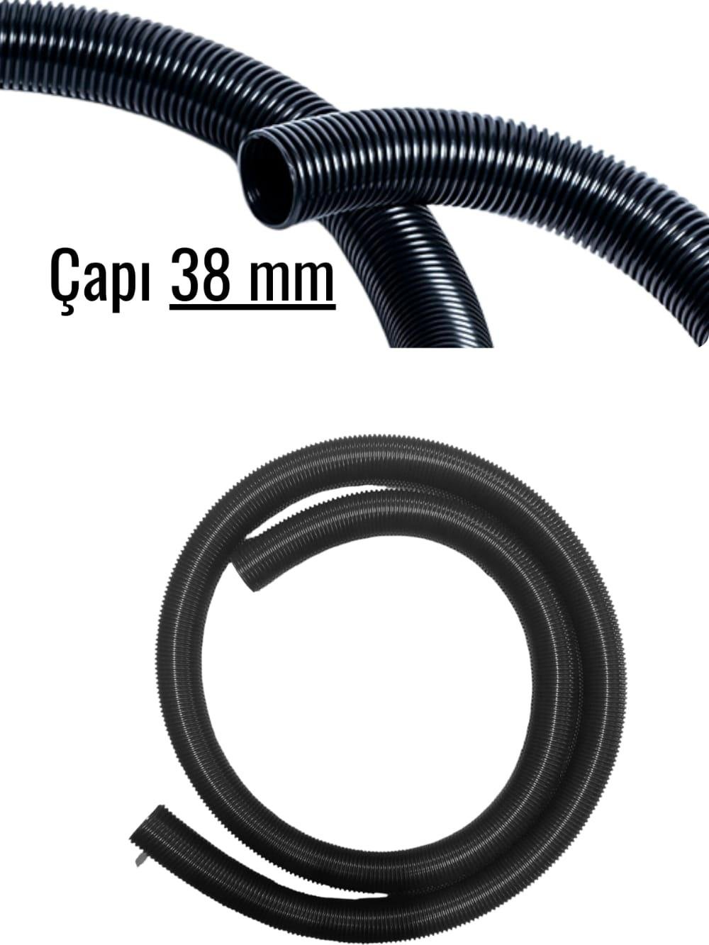 Sanayi tipi süpürge hortumu 38 mm