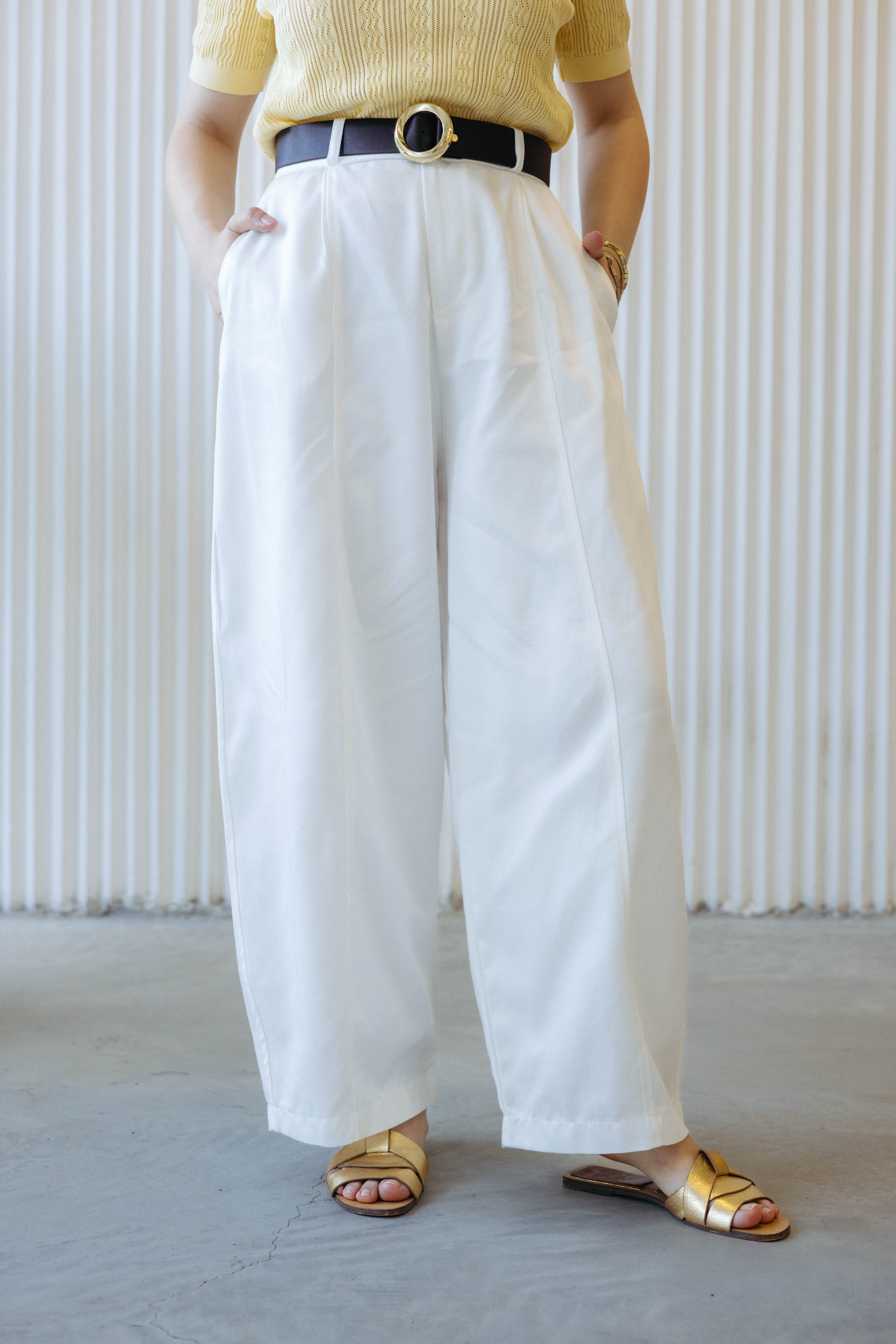Baggy Pantolon Beyaz