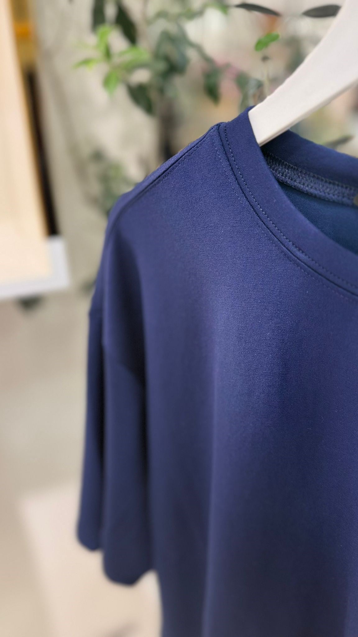 Basic Modal T-shirt Lacivert
