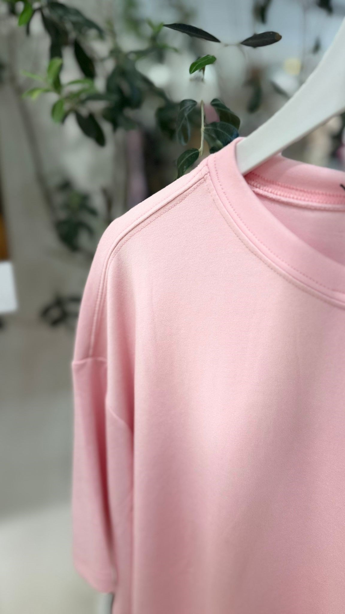 Basic Modal T-shirt Pembe