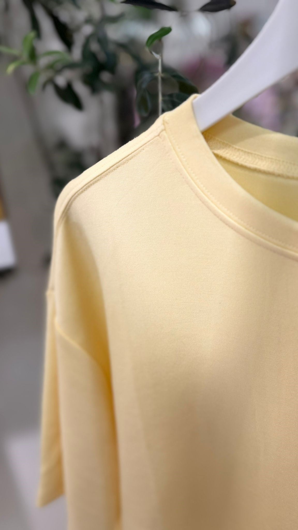 Basic Modal T-shirt Sarı